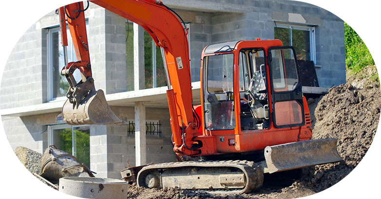 Travaux de terrassement dans l'Hérault
